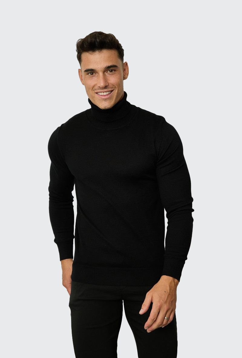 Hoge turtleneck | Collo | Zwart