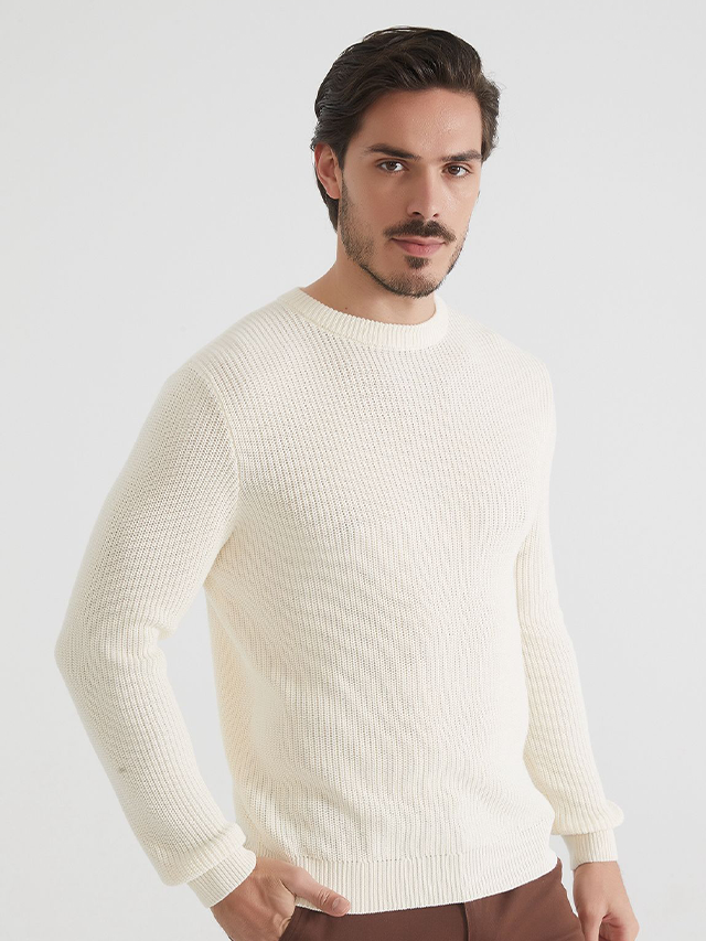 Pullover mit halbem Reißverschluss | Cosenza | Grau