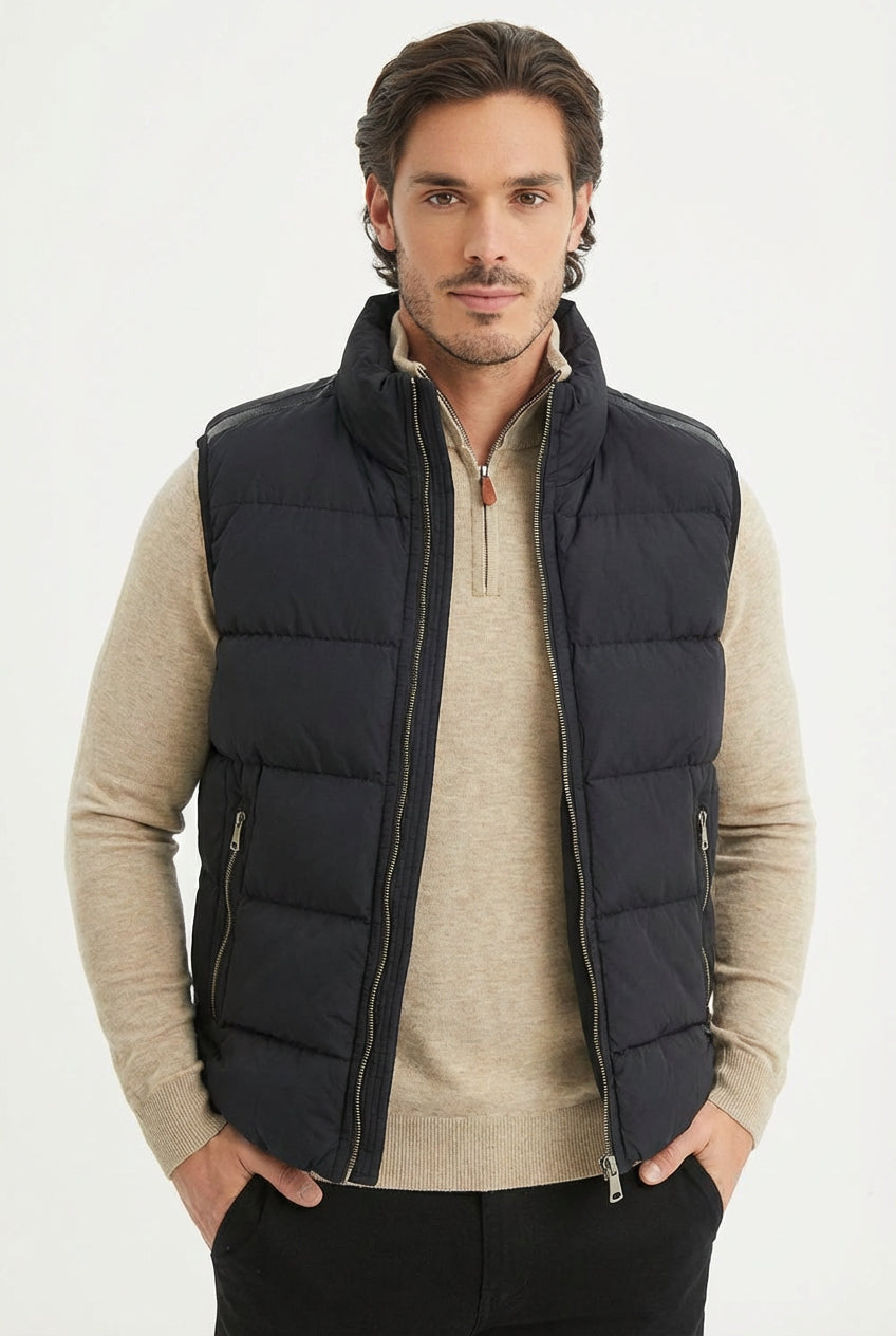 Bodywarmer | Oxford | Schwarz