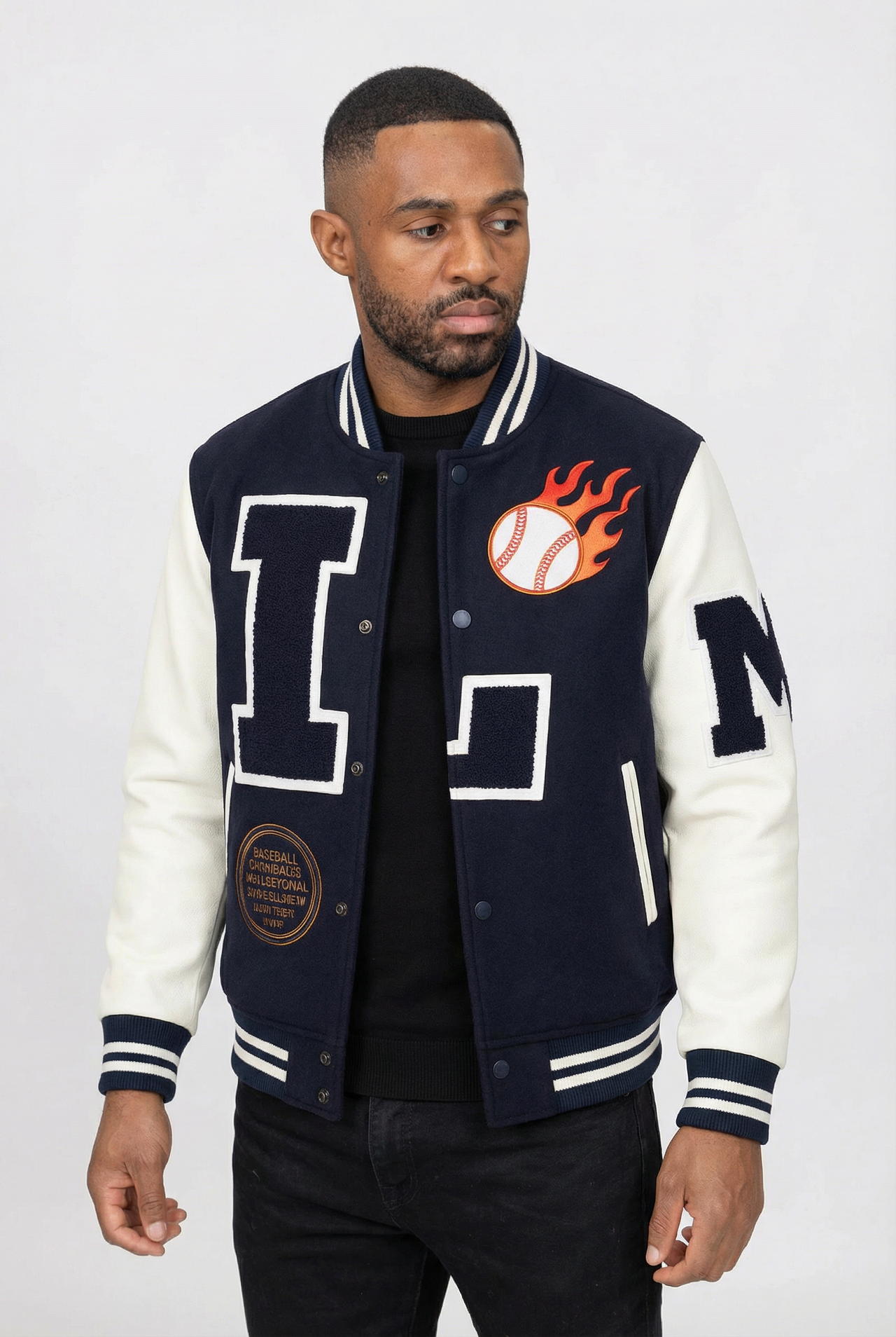 Varsity Jacket | Baseball | Blauw/wit