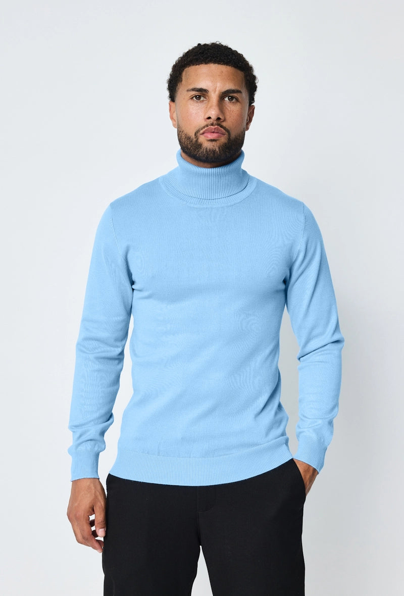 Hoge turtleneck | Collo | Lichtblauw