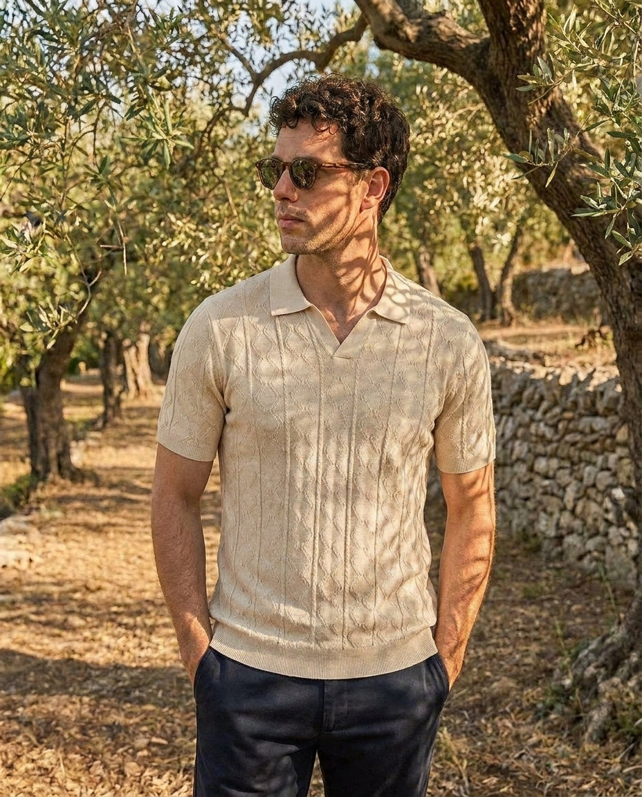Poloshirt | Vittorio | Beige