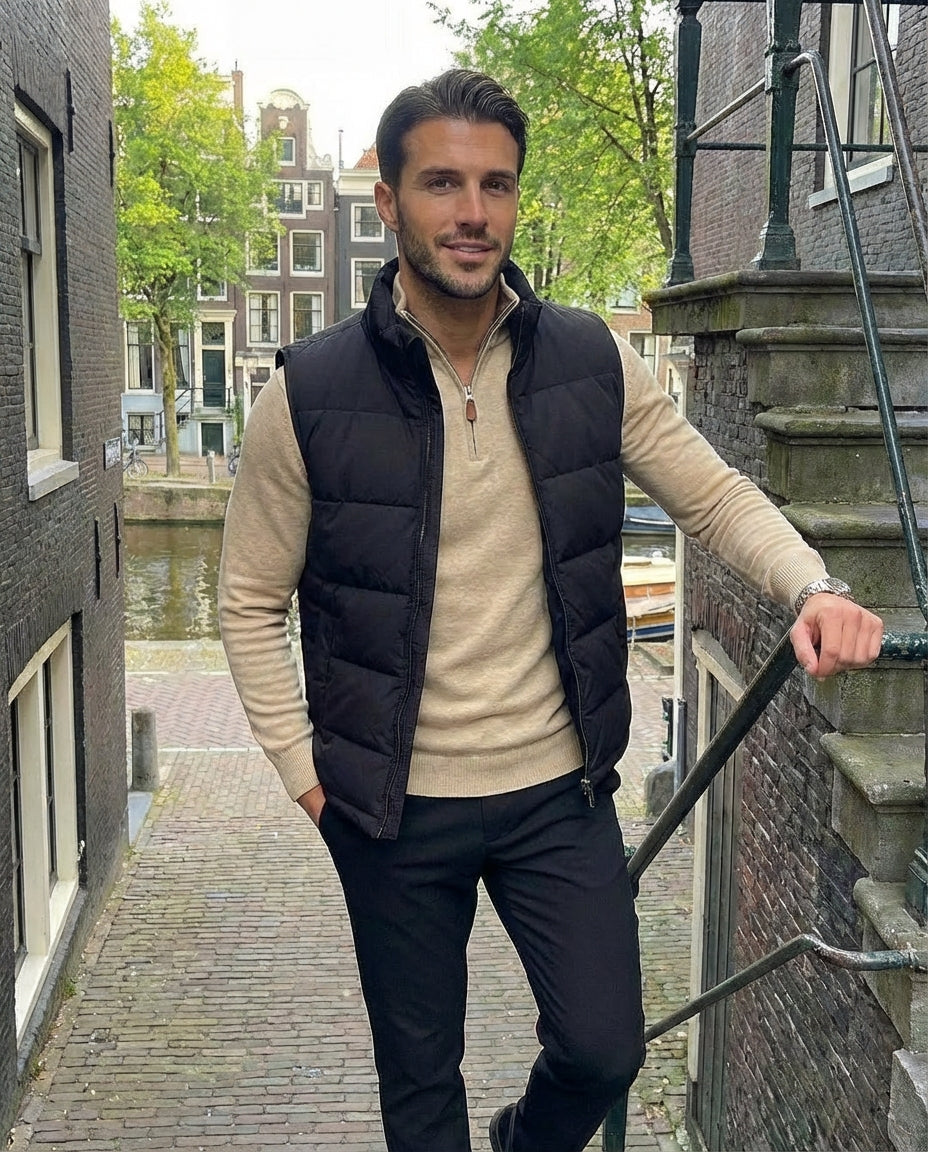 Pullover mit halbem Reißverschluss | Cosenza | Grau