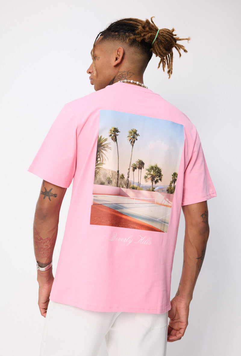 T-shirt | Beverly Hills | Roze