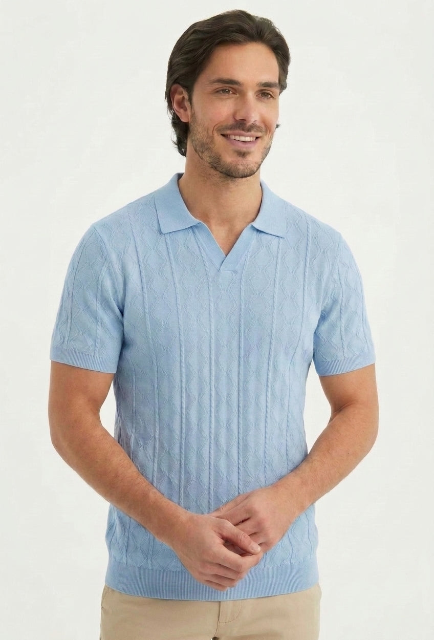 Poloshirt | Vittorio | Lichtblauw
