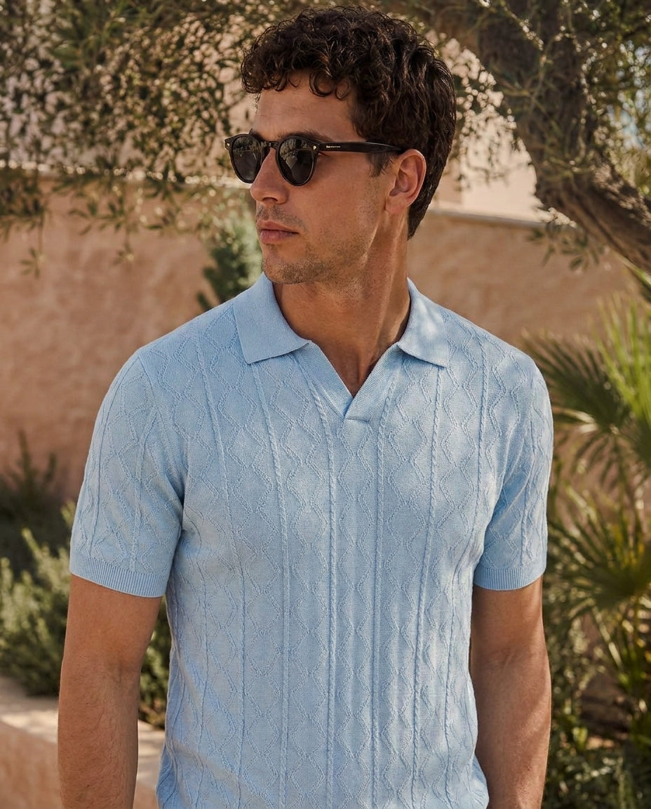 Poloshirt | Vittorio | Lichtblauw