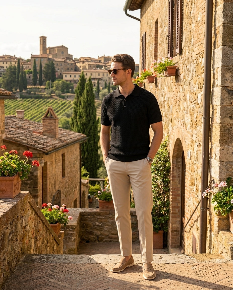 Poloshirt | Lorenzo | Zwart