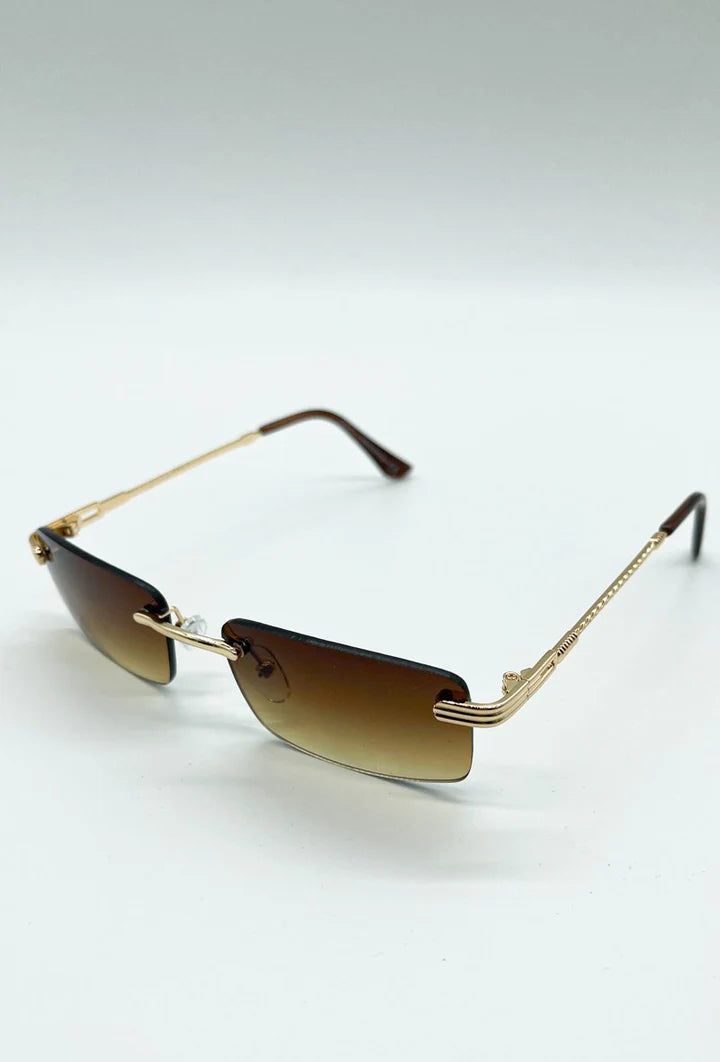 Sonnenbrille | Cosa Nostra | Braun / Gold