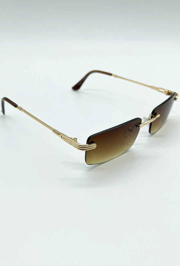 Sonnenbrille | Cosa Nostra | Braun / Gold