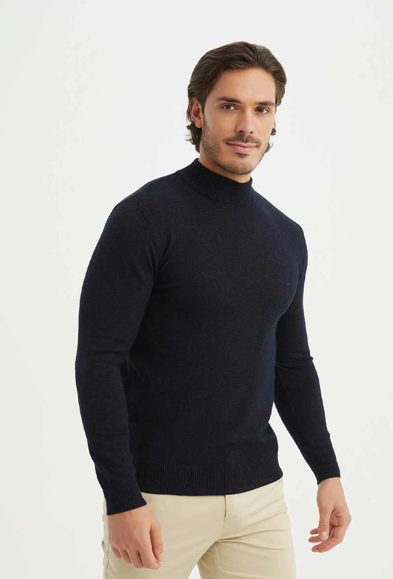 Pullover mit halbem Reißverschluss | Cosenza | Grau