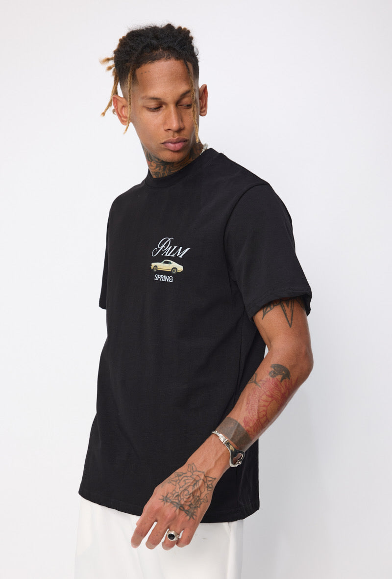 T-Shirt | Palm Springs | Schwarz