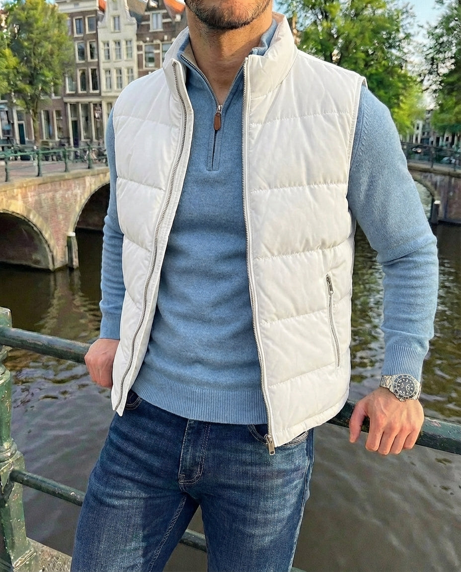 Pullover mit halbem Reißverschluss | Cosenza | Grau