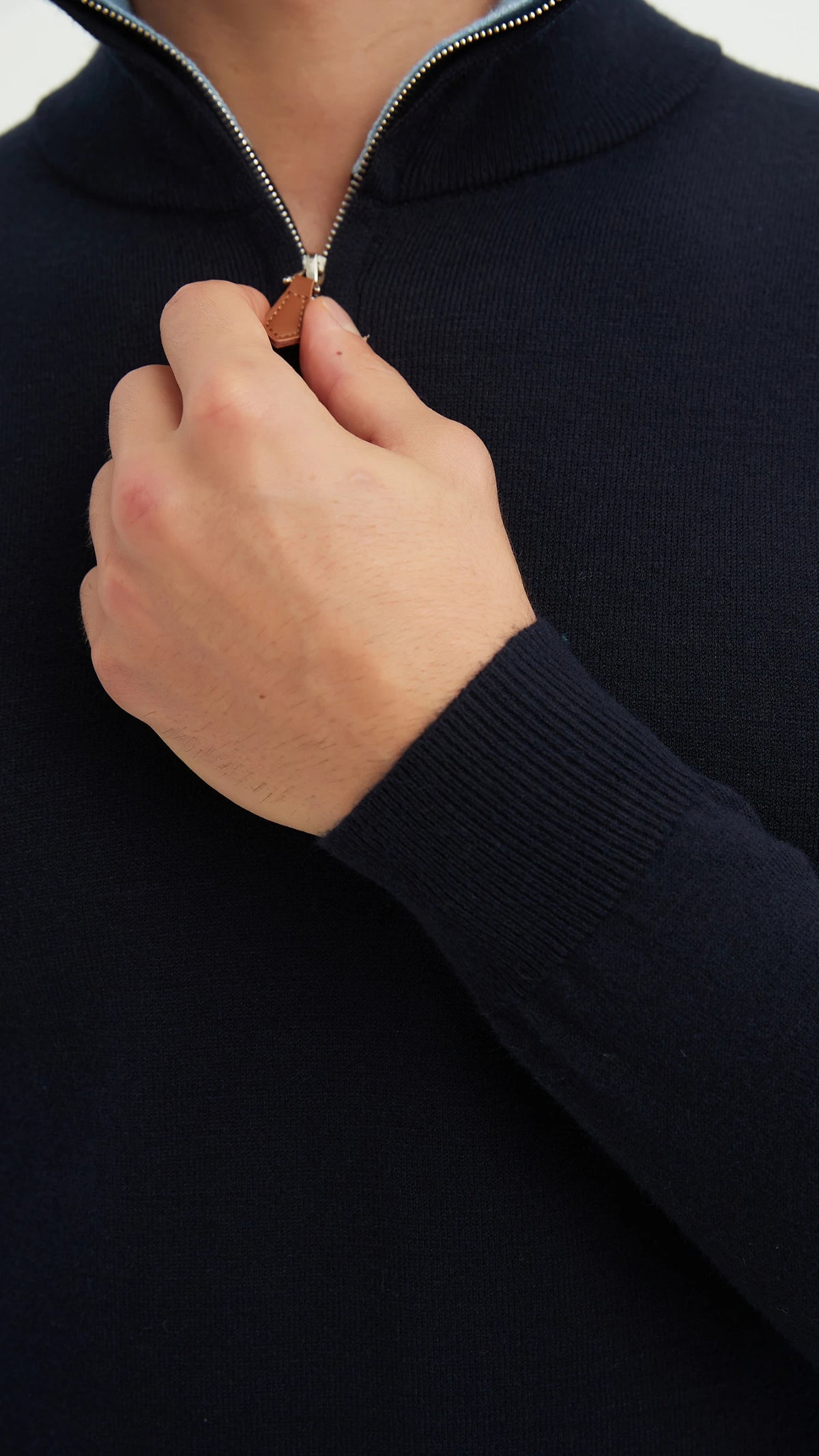 Pullover mit halbem Reißverschluss | Cosenza | Grau