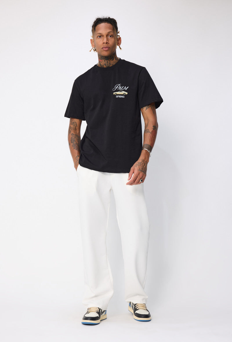 T-Shirt | Palm Springs | Schwarz