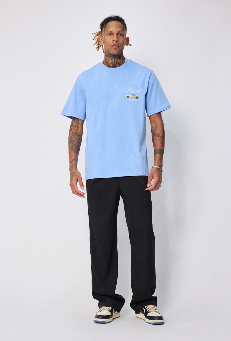 T-shirt | Palm Spring | Lichtblauw