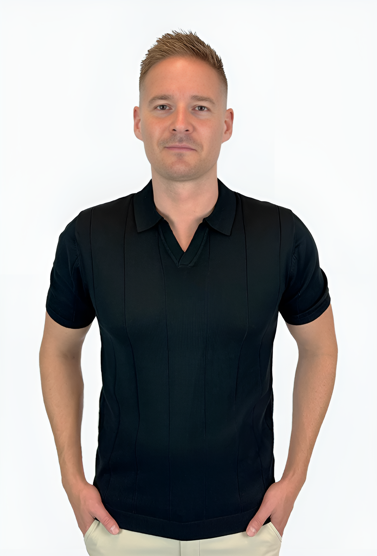 Poloshirt | Lugano | Zwart