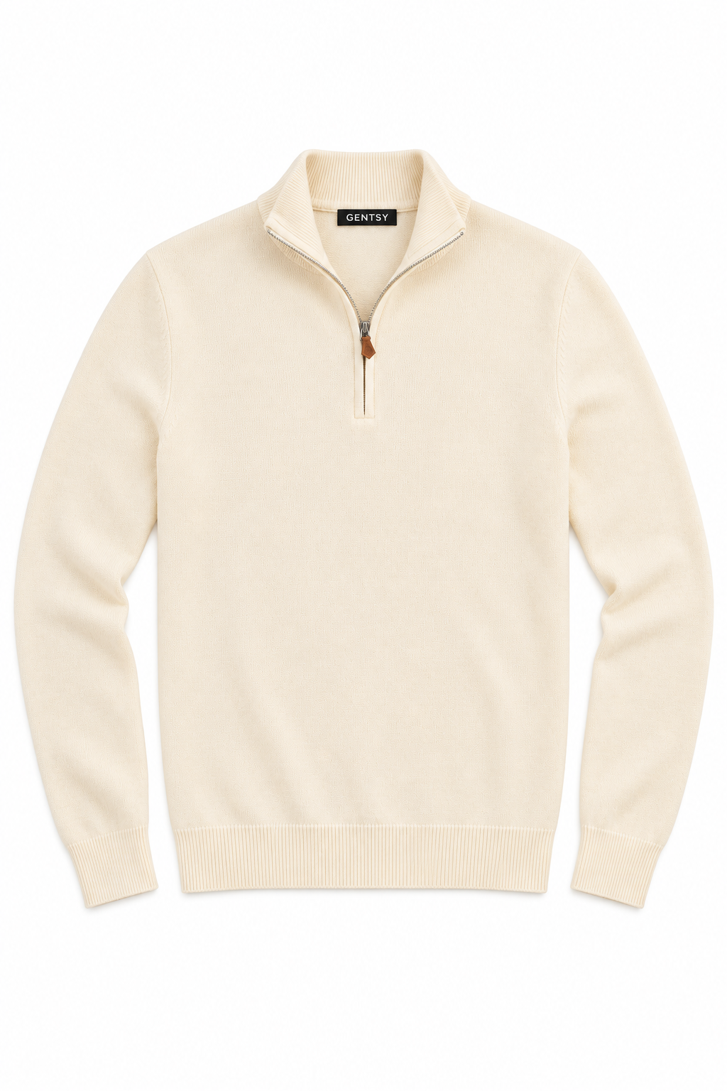 Half zip sweater | Adrien | Beige
