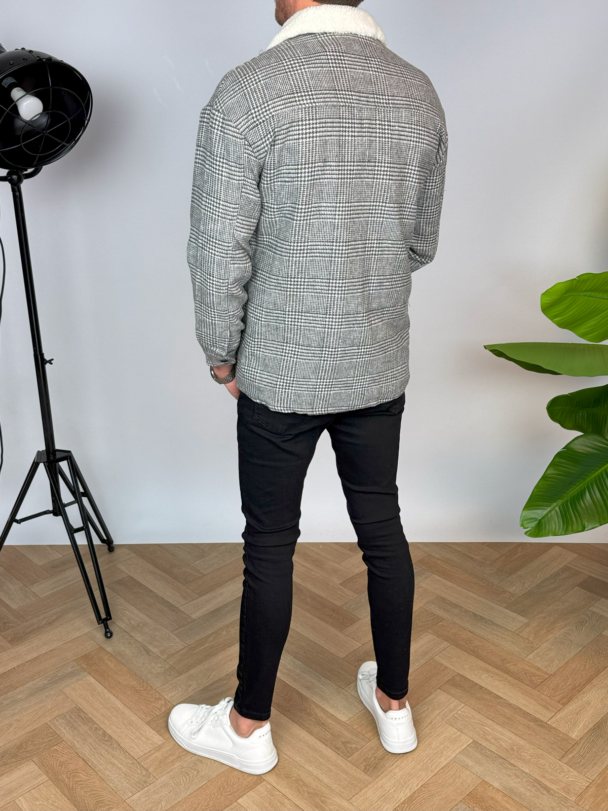 Karierte Strickjacke | Manchester