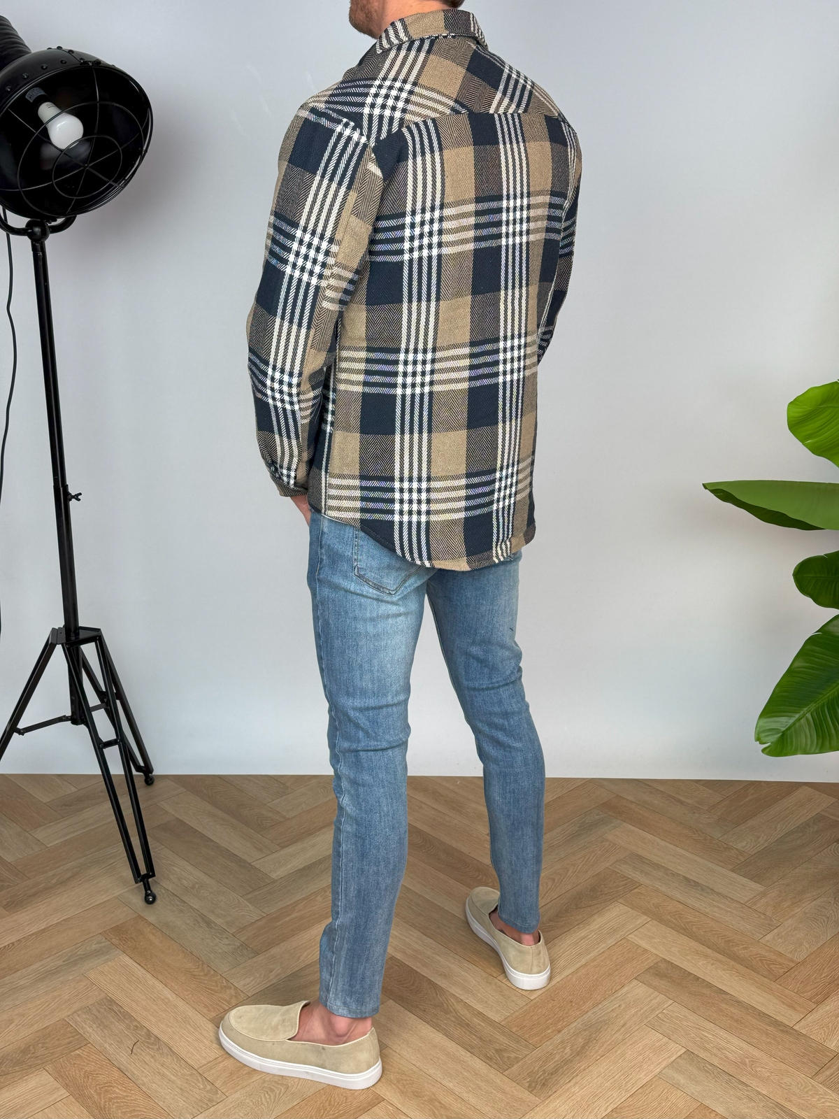 Karierte Strickjacke | Manchester