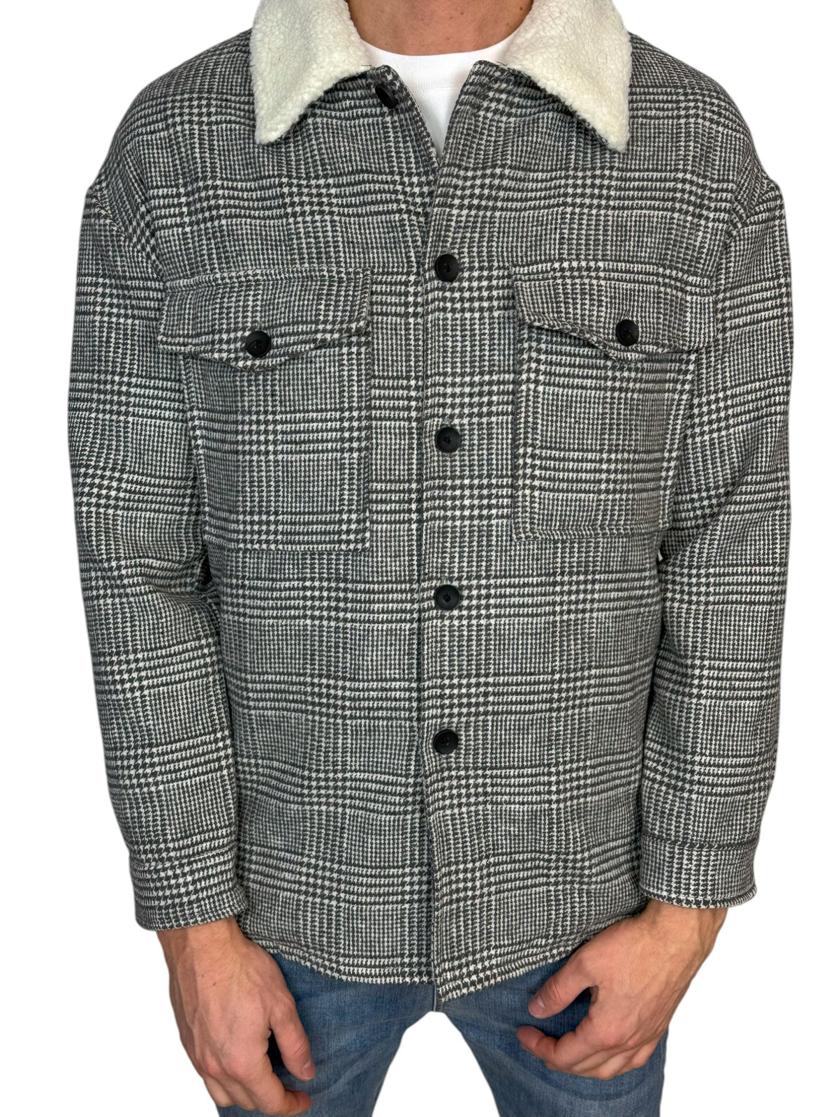 Karierte Strickjacke | Manchester