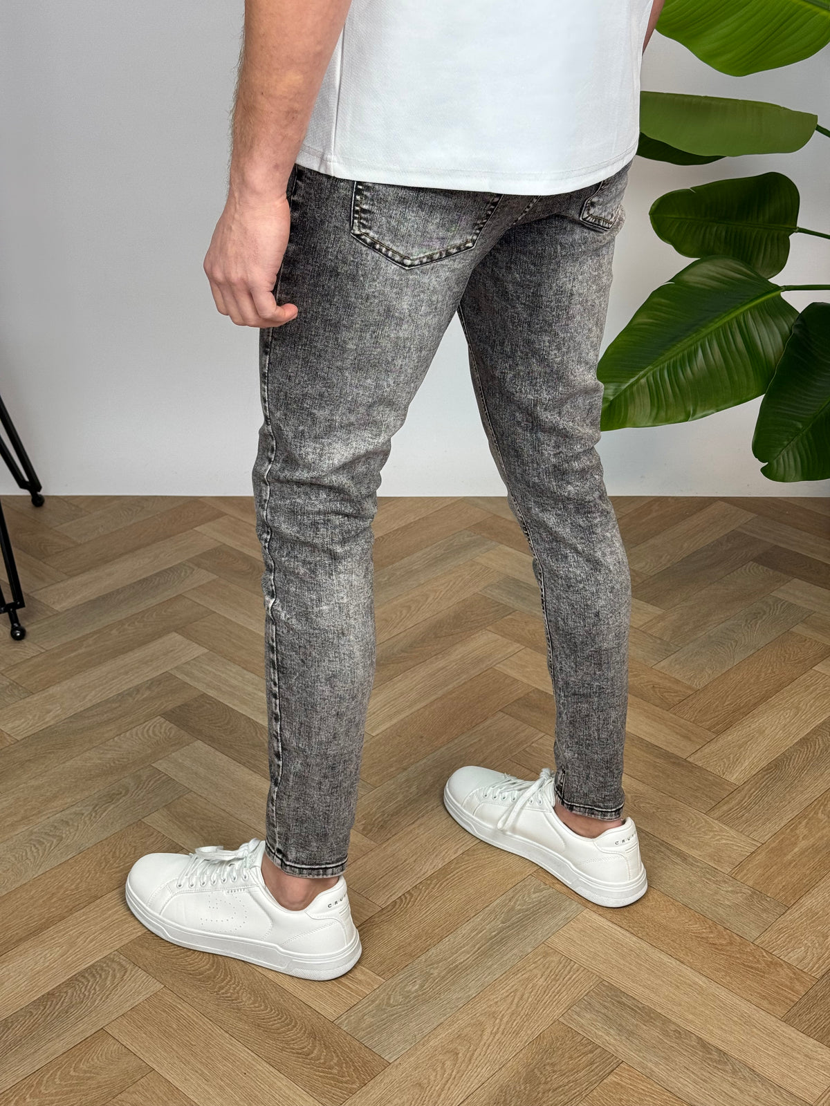 Schmal geschnittene Jeans | Ryder | Grau