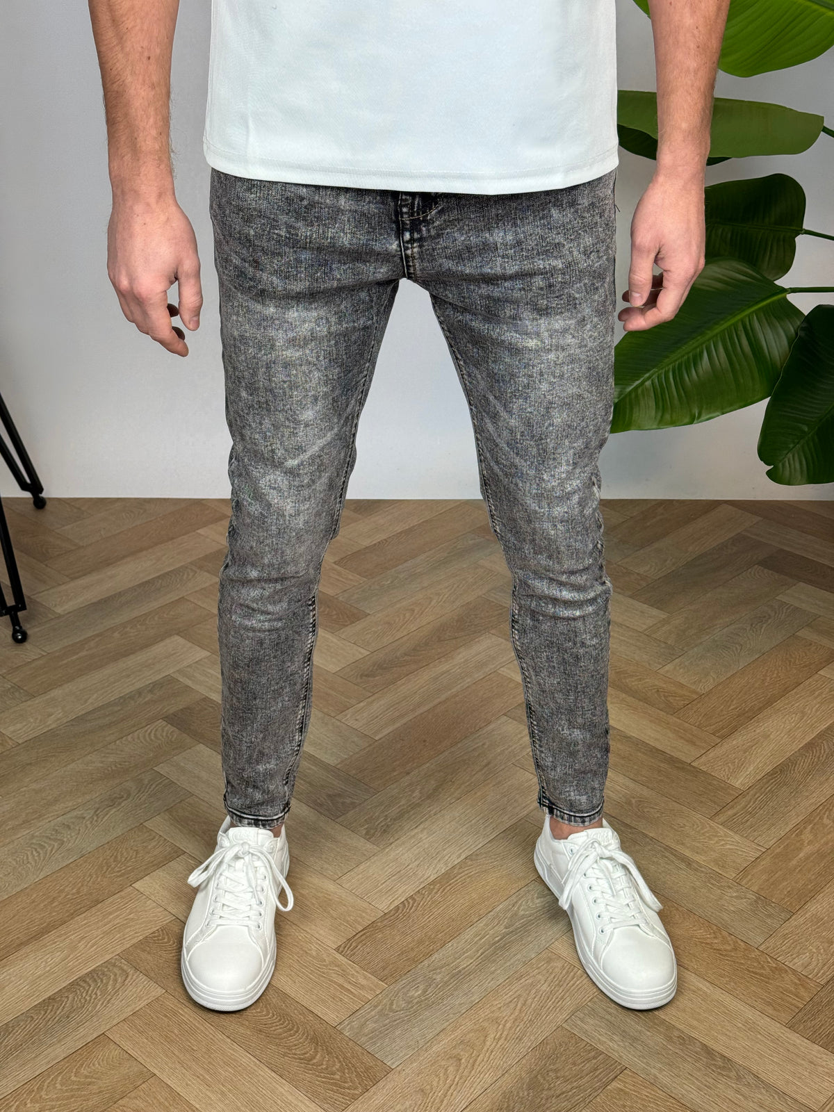Schmal geschnittene Jeans | Ryder | Grau