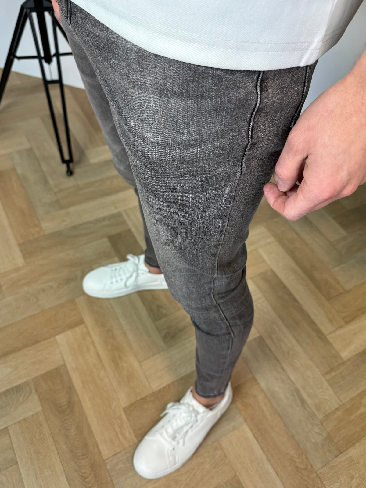 Schmal geschnittene Jeans | Ryder | Dunkelgrau