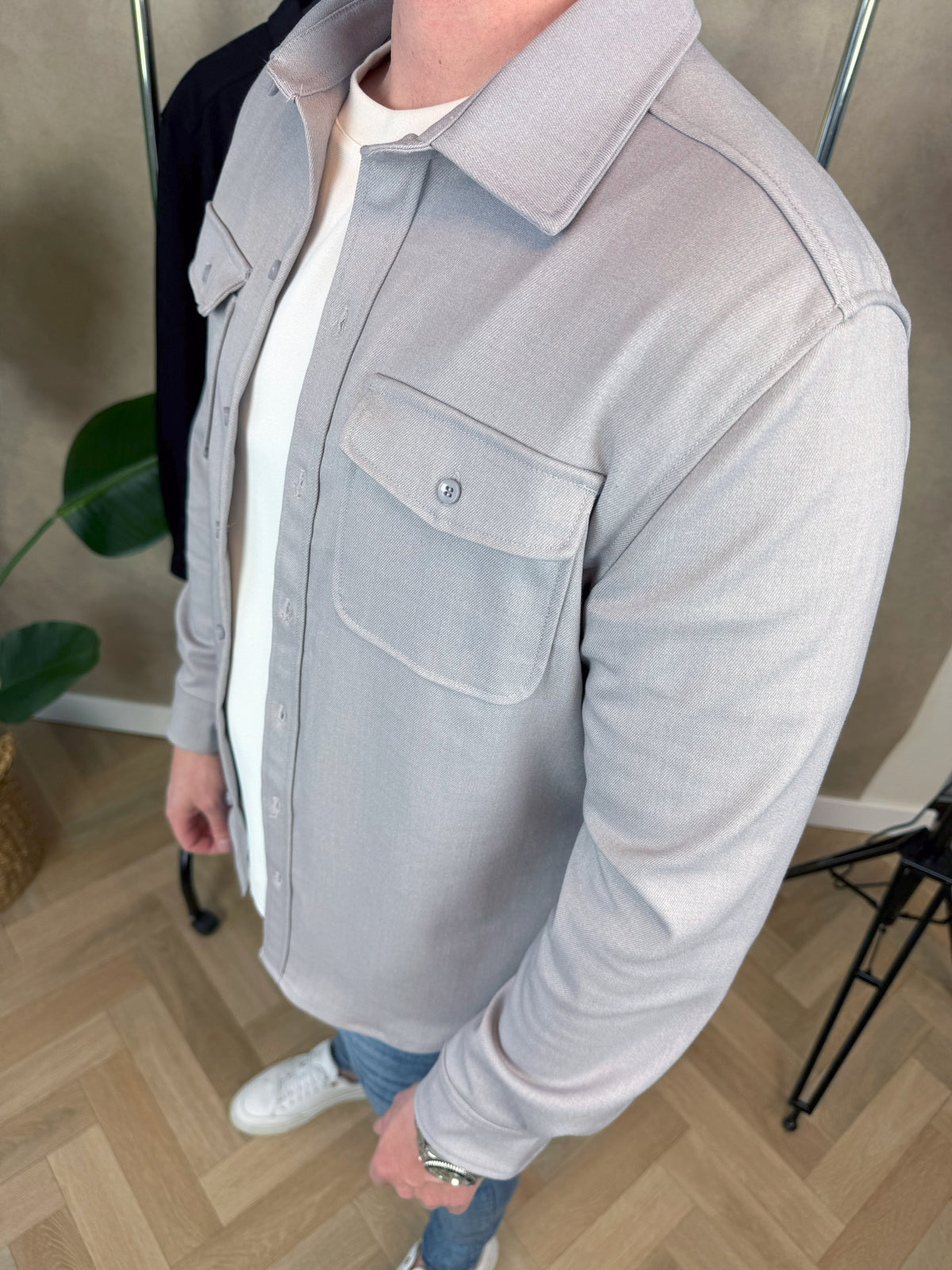 Overshirt | Jaxon | Grau
