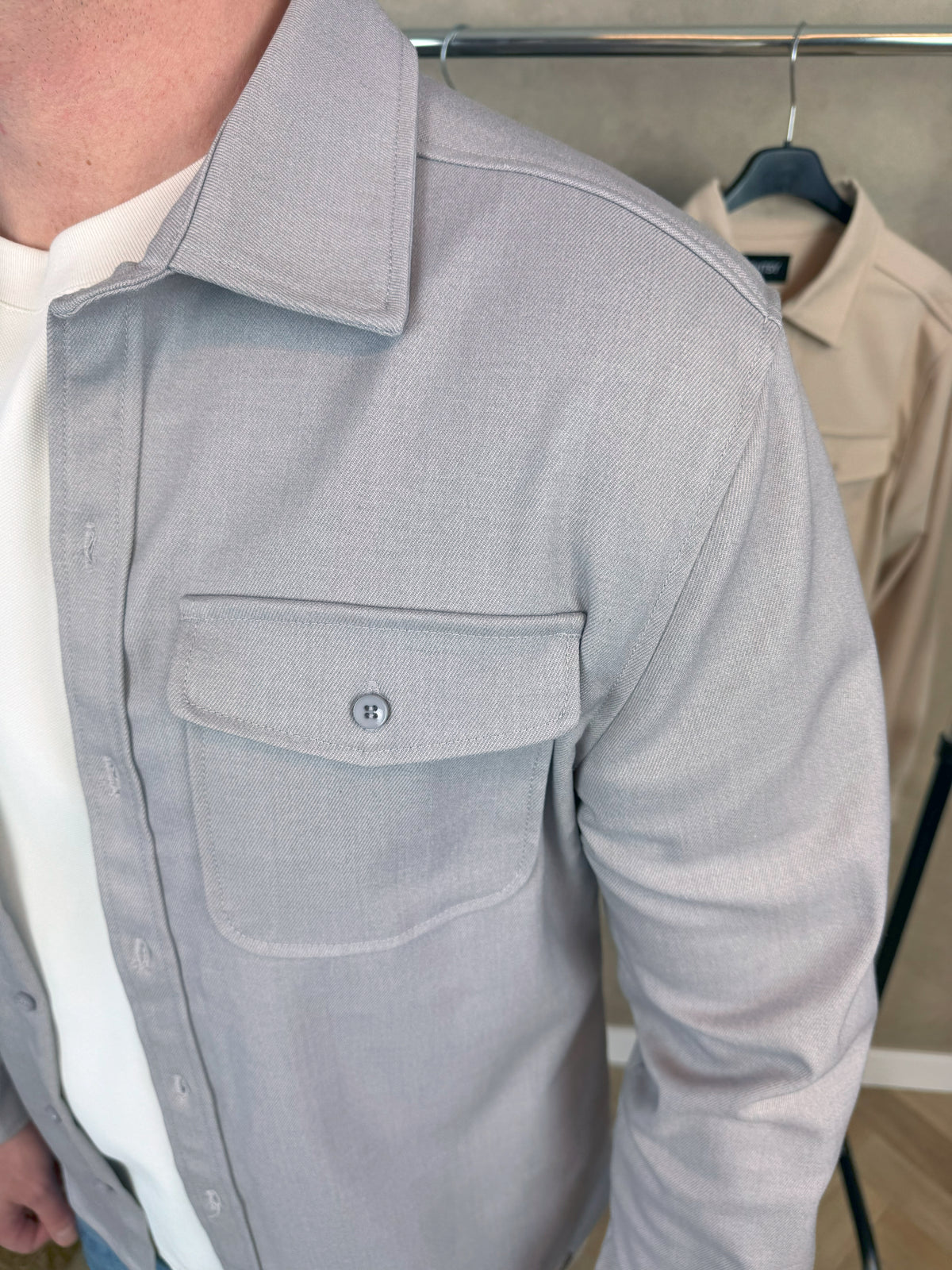 Overshirt | Jaxon | Grau
