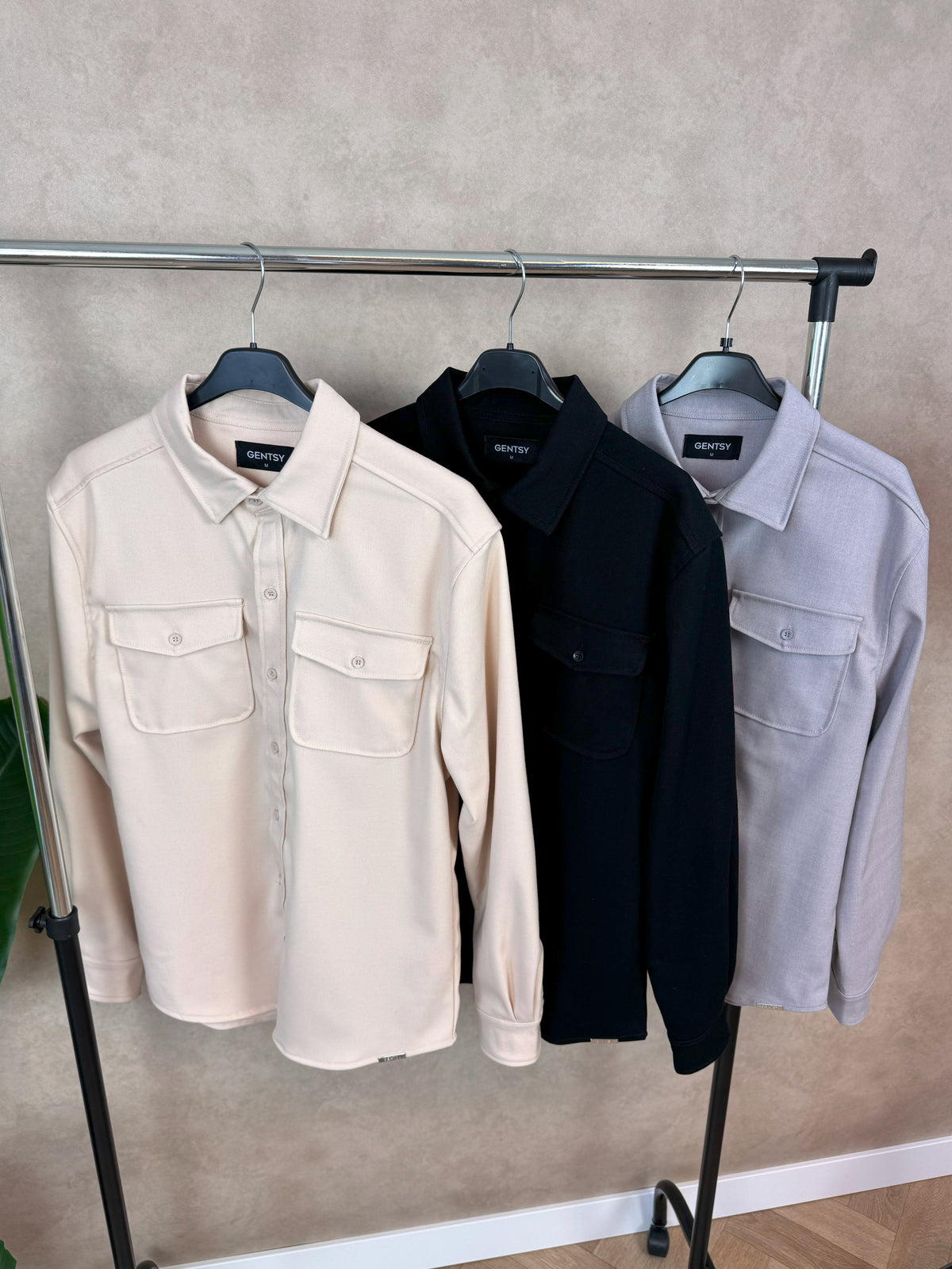 Overshirt | Jaxon | Grau