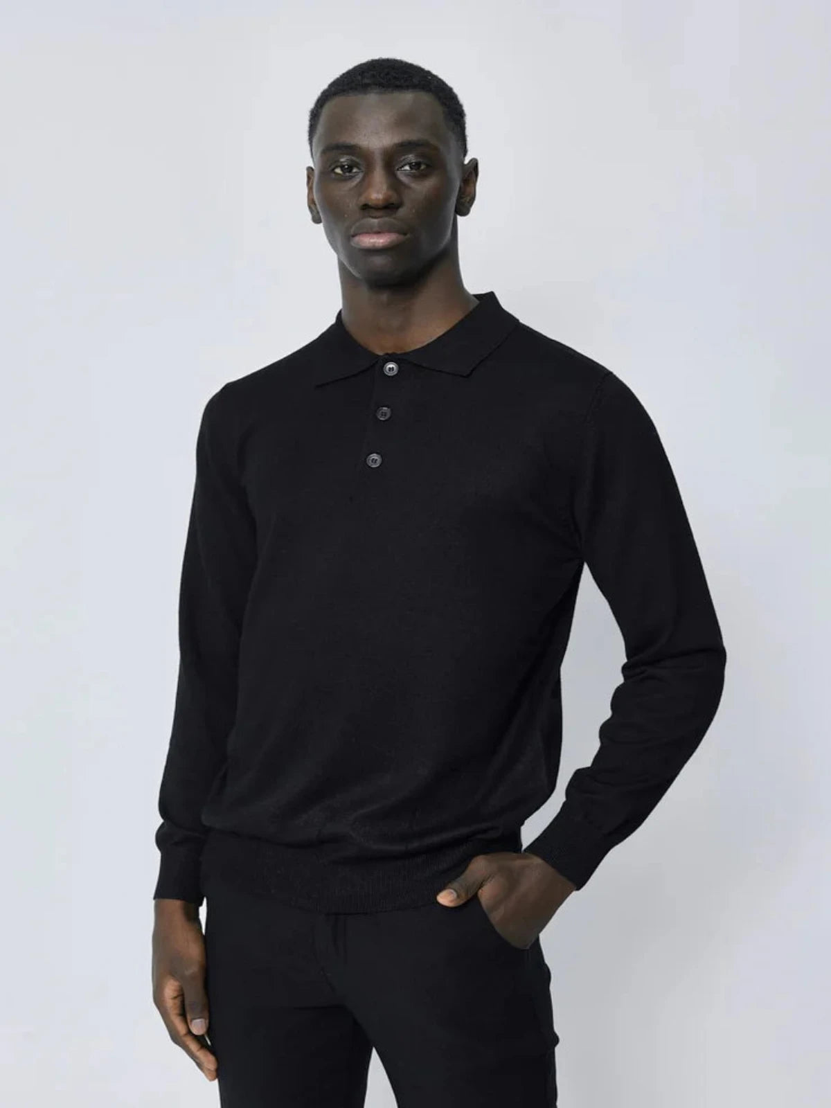Slim-Fit-Pullover | Cagliari | Schwarz