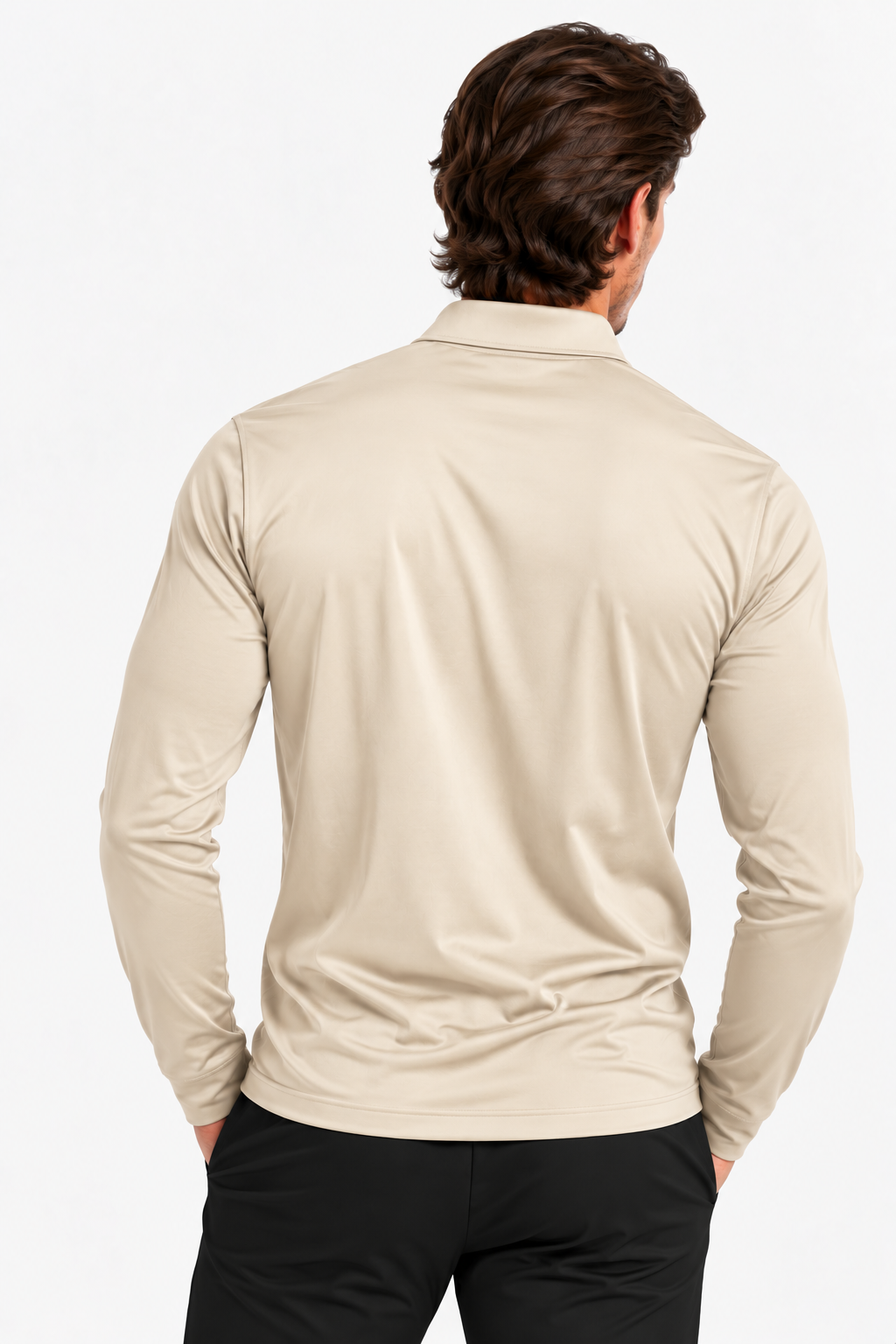 Mercerized Cotton Polo | Beige