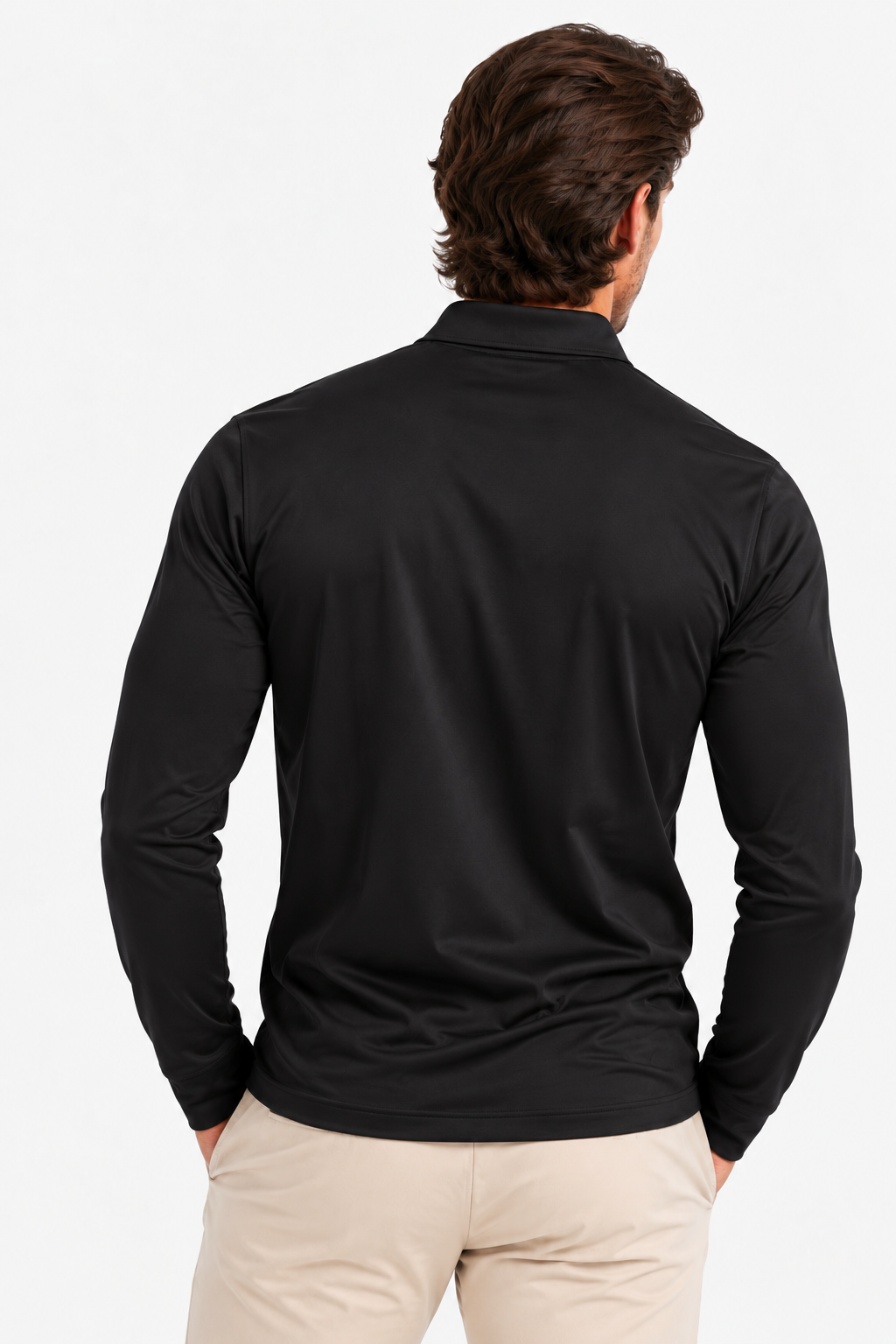 Mercerized Cotton Polo | Zwart