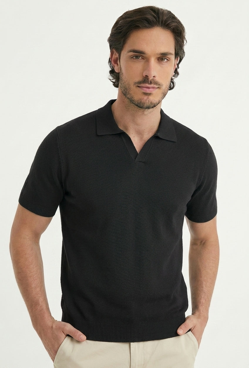 Poloshirt | Moretti | Zwart