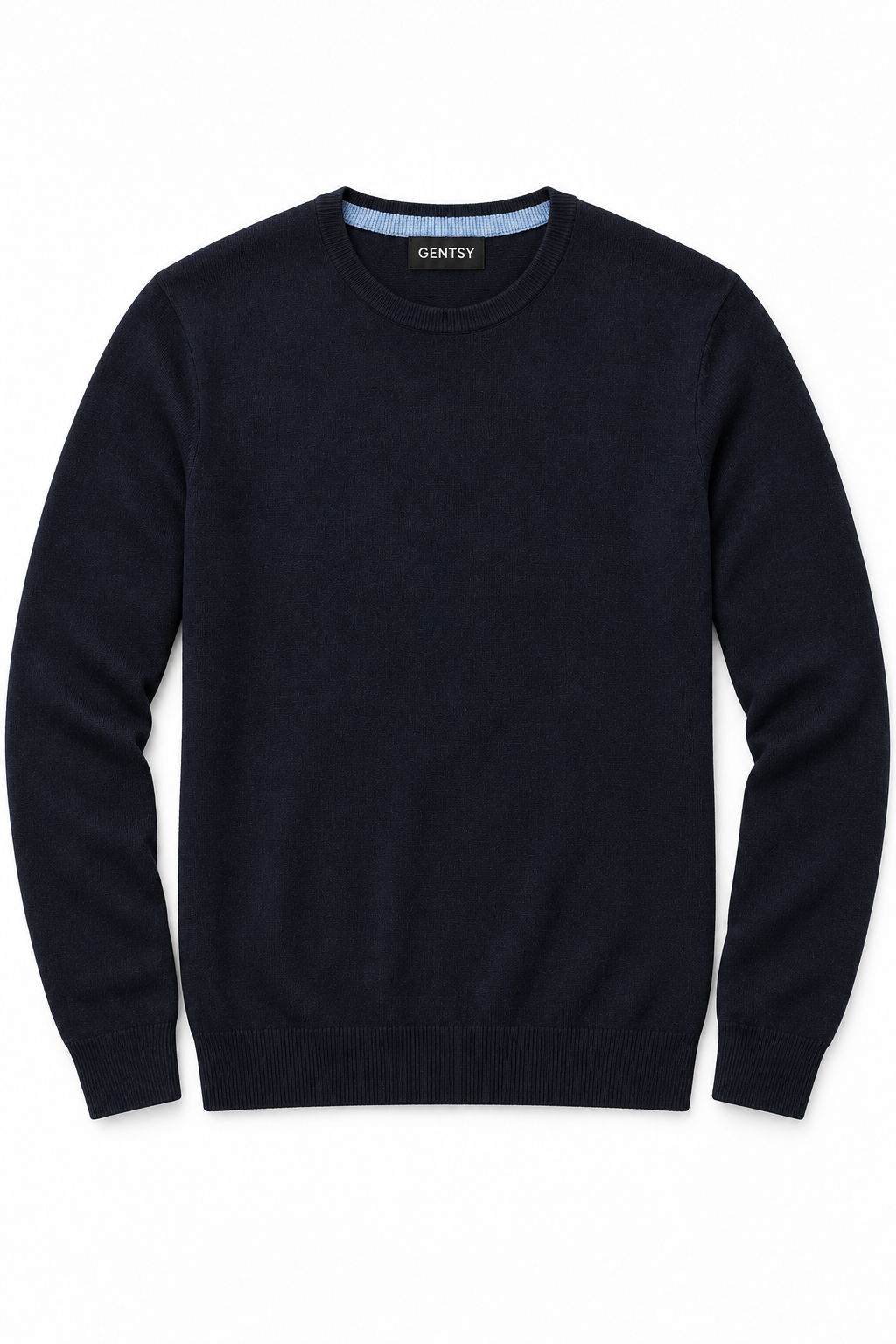 Slimfit crewneck | Valerio | Donkerblauw