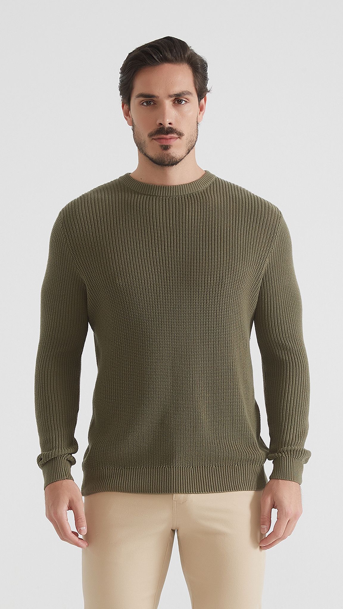 Pullover mit halbem Reißverschluss | Cosenza | Grau