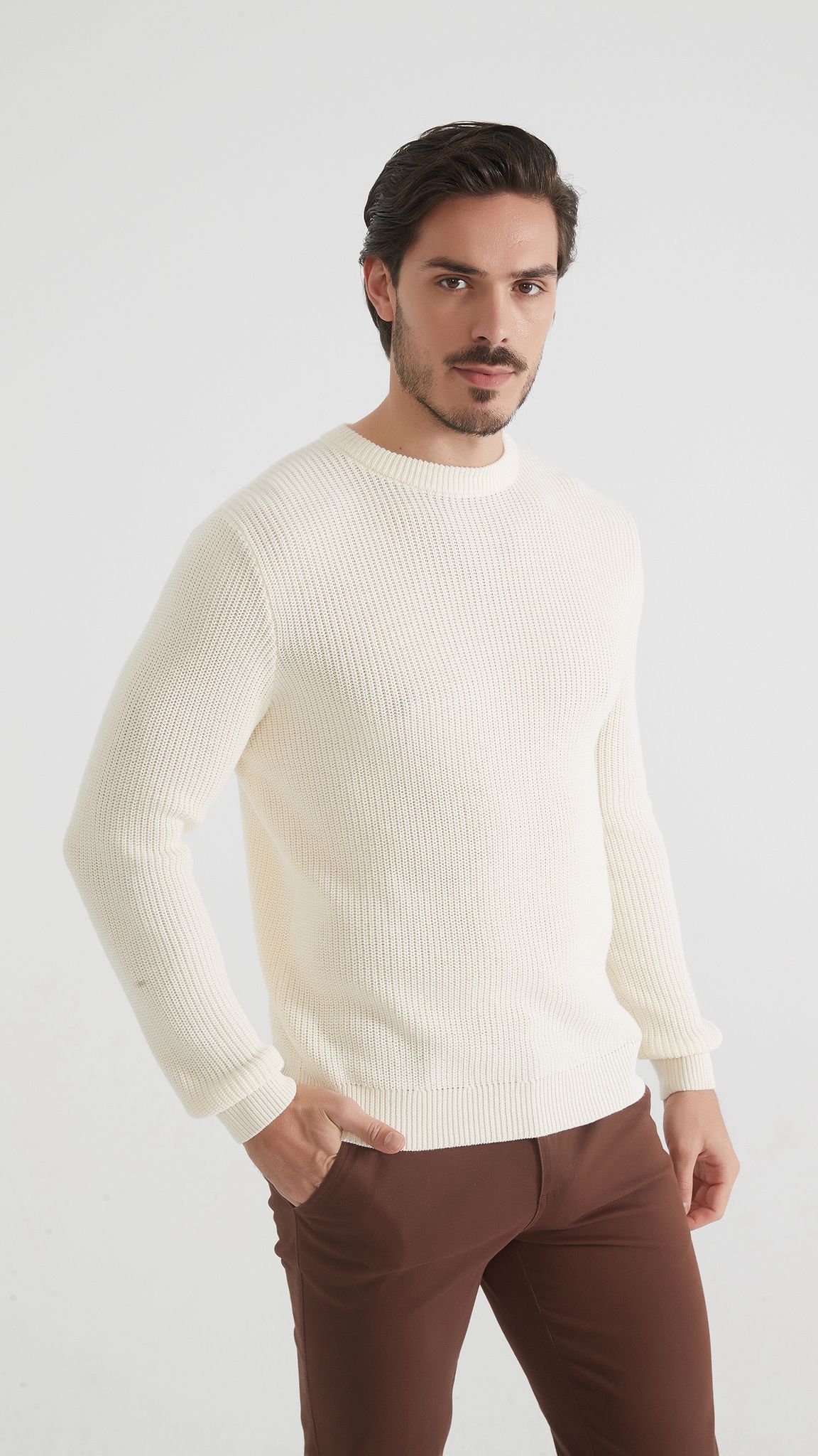 Pullover mit halbem Reißverschluss | Cosenza | Grau