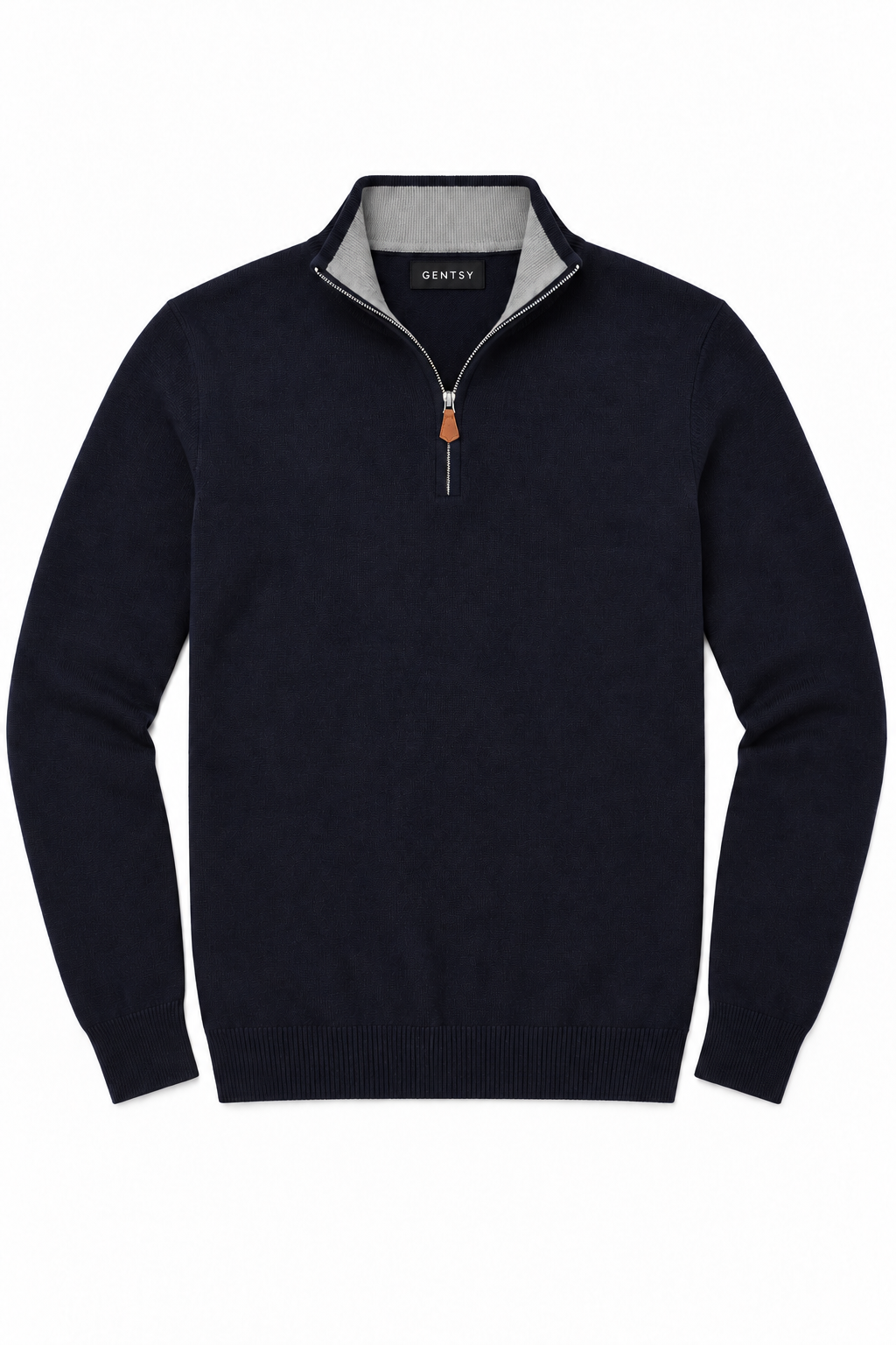 Half zip sweater | Adrien | Donkerblauw