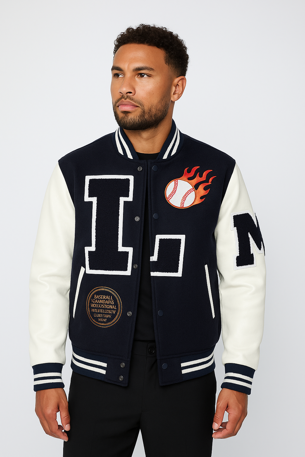Varsity Jacket | Baseball | Blauw/wit