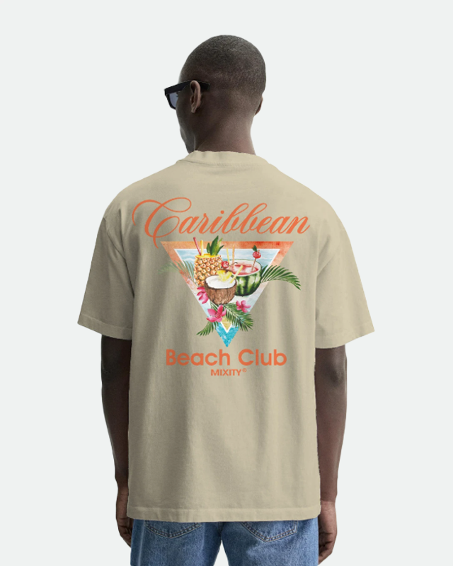 T-shirt | Caribbean Beach Club | Beige