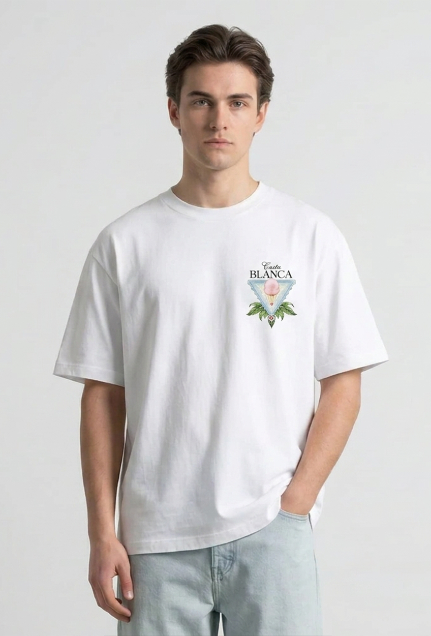 T-shirt | Costa Blanca | Wit