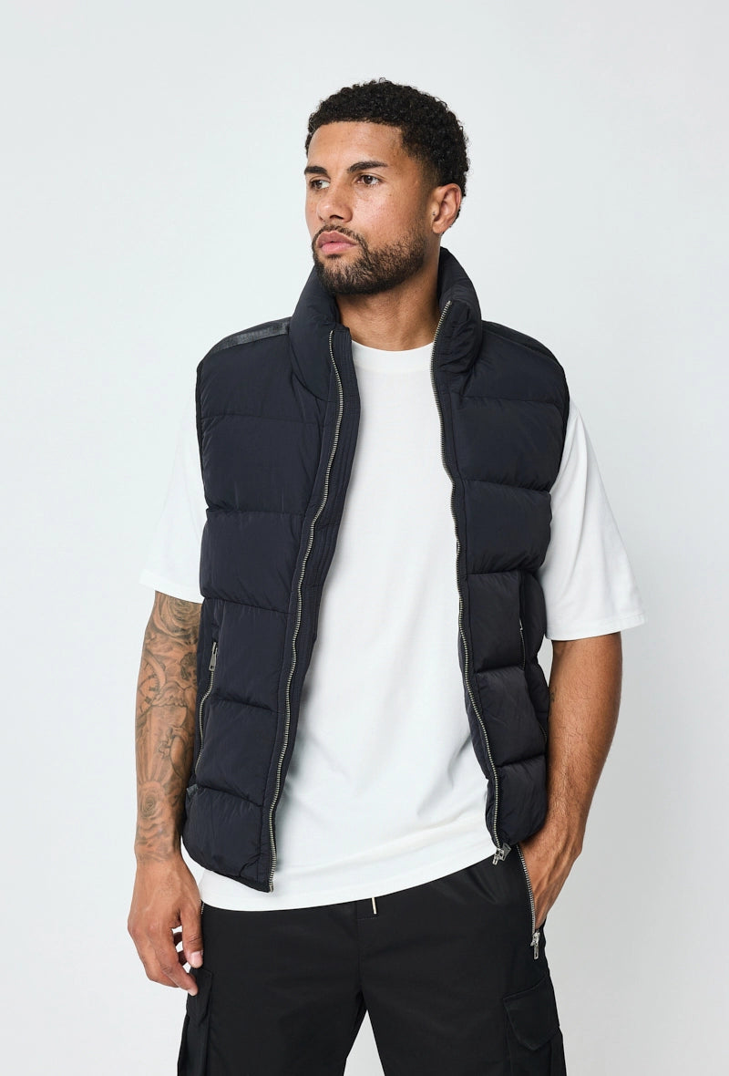 Bodywarmer | Oxford | Schwarz