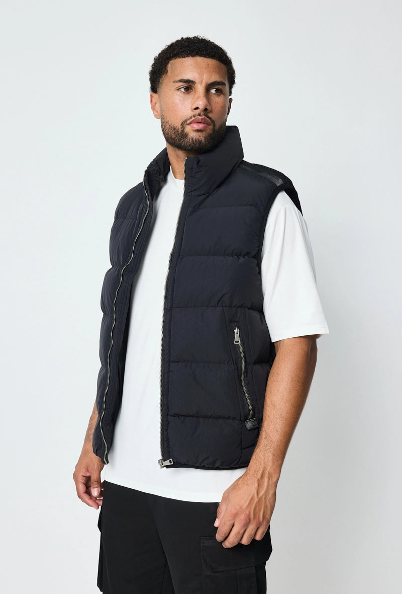 Bodywarmer | Oxford | Schwarz