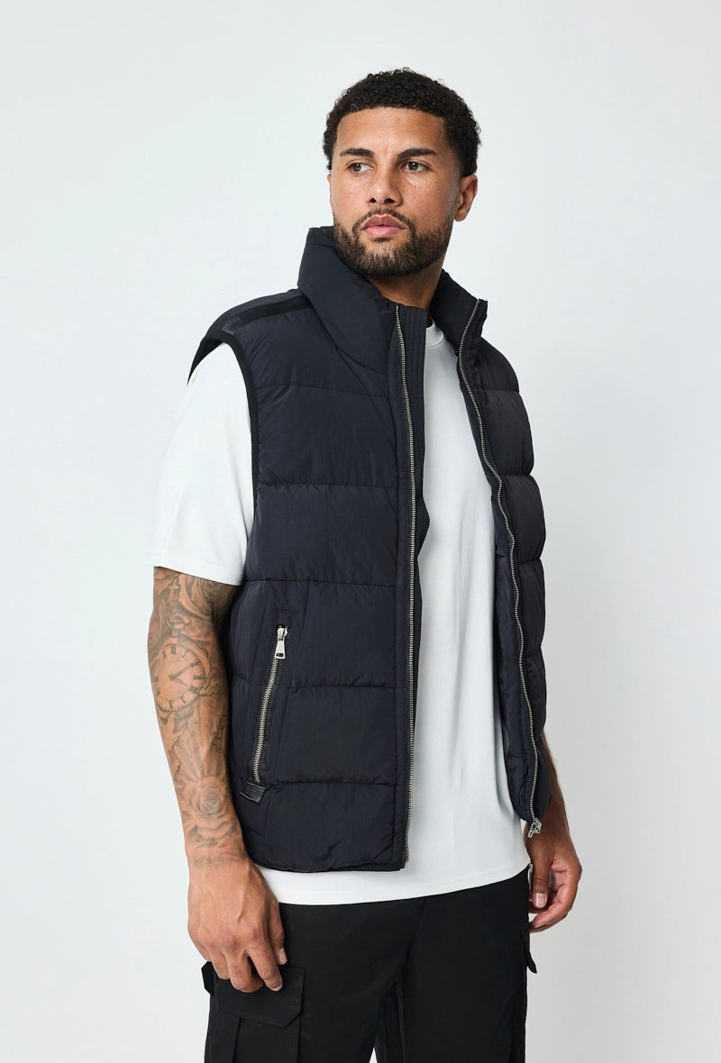 Bodywarmer | Oxford | Schwarz