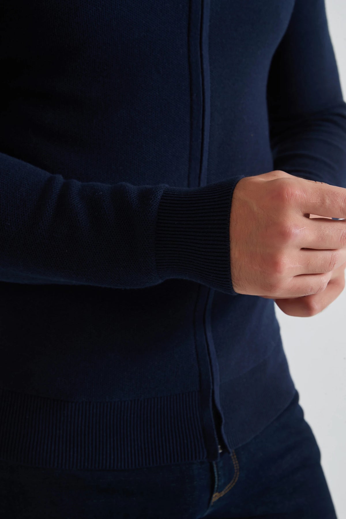 Pullover mit halbem Reißverschluss | Cosenza | Grau