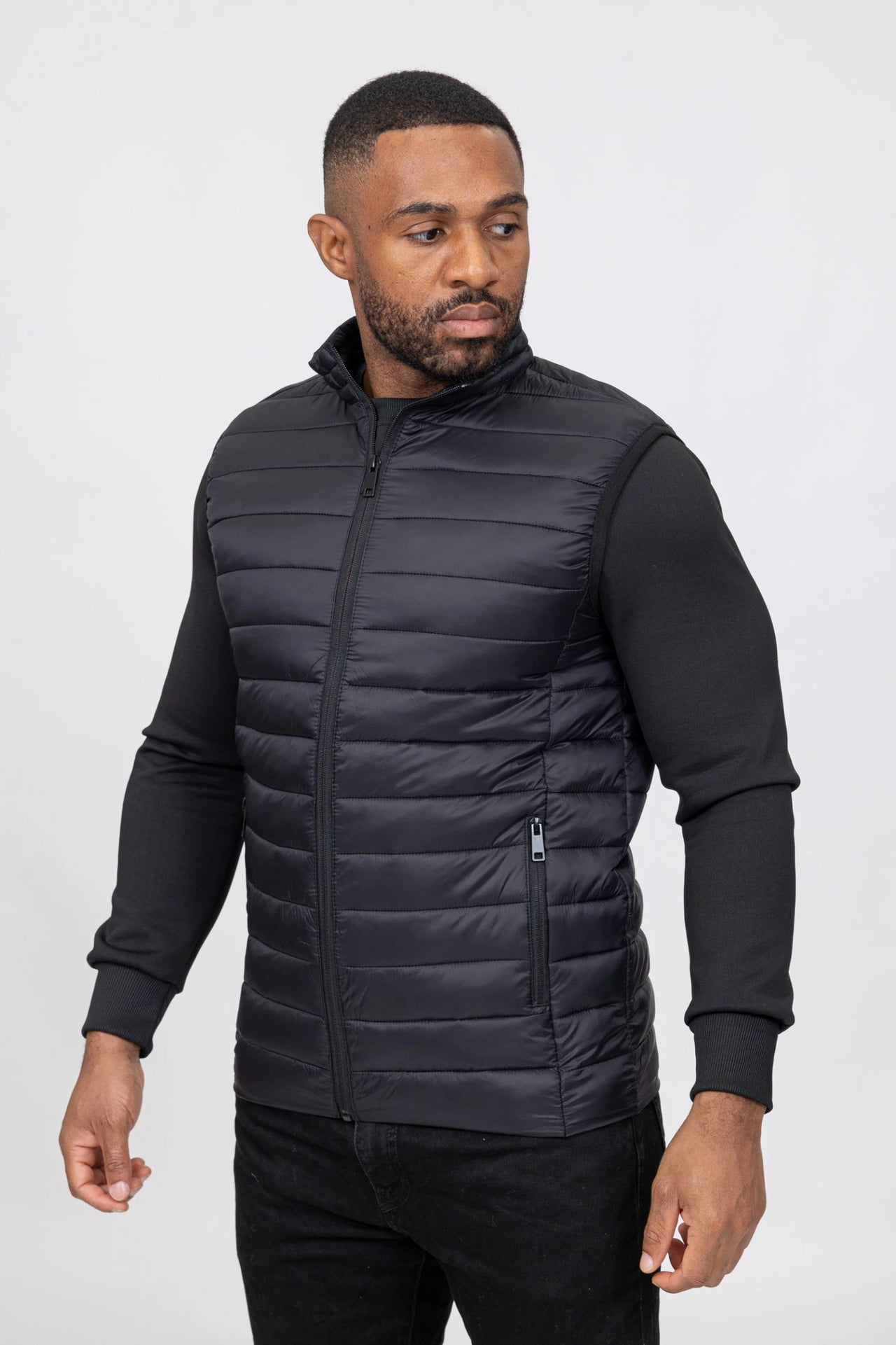 Vest| Two Tone  | Zwart