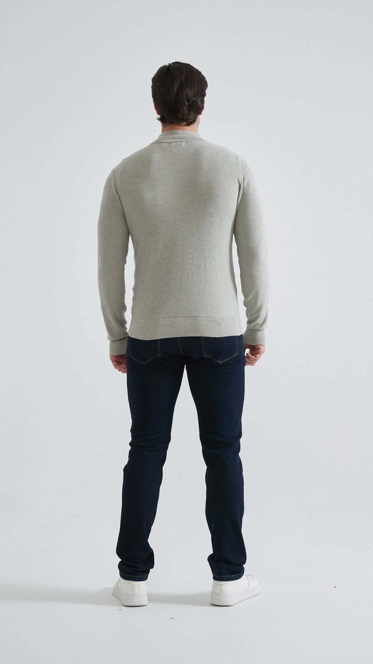 Pullover mit halbem Reißverschluss | Cosenza | Grau