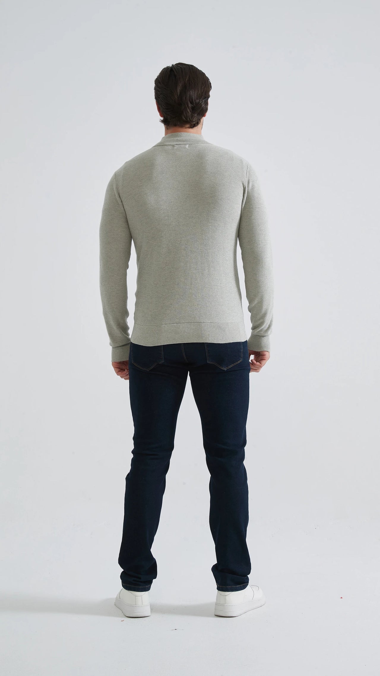 Pullover mit halbem Reißverschluss | Cosenza | Grau