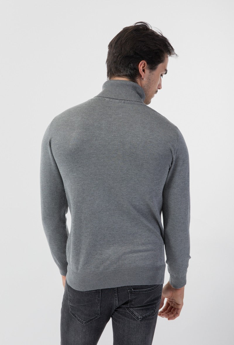 Pullover mit halbem Reißverschluss | Cosenza | Grau