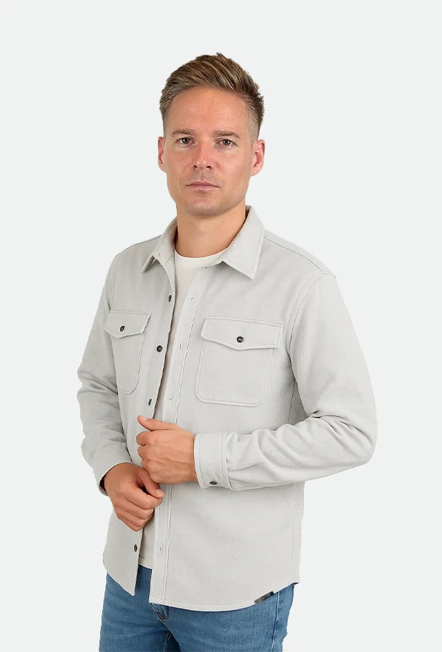 Overshirt | Jaxon | Grau